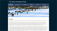 Desktop Screenshot of anesthesiaprimer.com